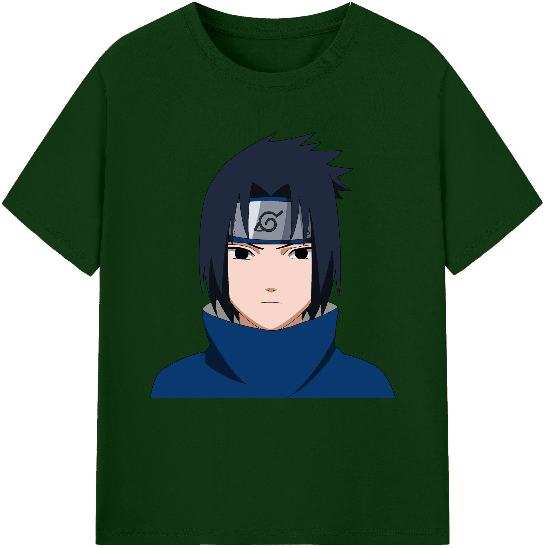 （画像用） NARUTO -ナルト- うちは サスケ Uchiha Sasuke 綿100％半袖Tシャツ（フロントプリント）